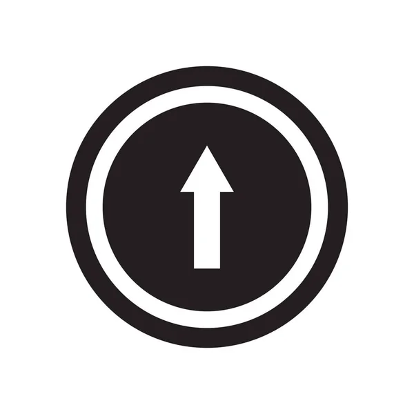 Vooruit Enige Teken Pictogram Trendy Ahead Enige Teken Logo Concept — Stockvector