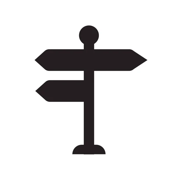 Crossroad Tecken Ikonen Trendiga Crossroad Logga Logotyp Koncept Vit Bakgrund — Stock vektor