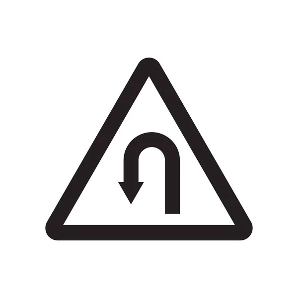 Zeichen Des Linken Haares Trendiges Linkes Haarnadelzeichen Logo Konzept Auf — Stockvektor