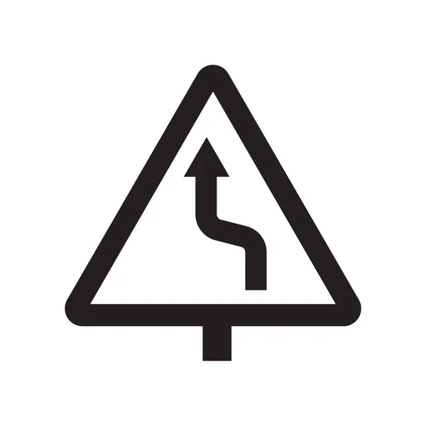 Icône Panneau Cintrage Droit Tendance Droite Plier Logo Concept Sur — Image vectorielle