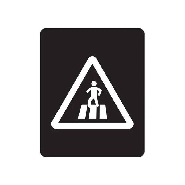 Icono Signo Peatonal Concepto Logotipo Señalización Peatonal Moda Sobre Fondo — Vector de stock