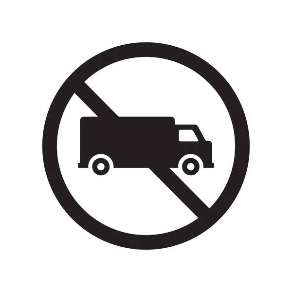 Значок Грузовика Концепция Логотипа Trendy Truck Белом Фоне Коллекции Traffic — стоковый вектор