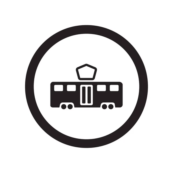 Icône Signe Tramway Tram Tendance Signe Logo Concept Sur Fond — Image vectorielle