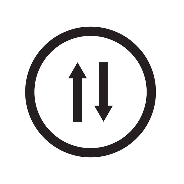 Twee Manieren Ondertekenen Pictogram Trendy Twee Manieren Ondertekenen Logo Concept — Stockvector
