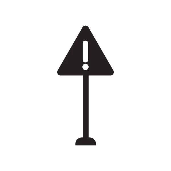 Sign Varningsikon Trendiga Varning Logga Logotyp Koncept Vit Bakgrund Från — Stock vektor