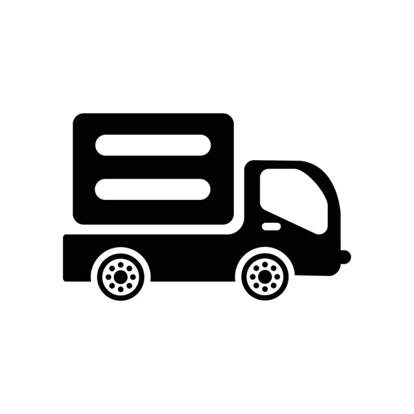 貨物トラック アイコン トレンディな貨物のトラックの交通コレクションから白い背景の上のロゴコンセプト Web アプリ 携帯アプリ 印刷媒体での使用に適しています — ストックベクタ