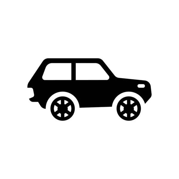 Ícone Carro Conceito Logotipo Carro Moda Fundo Branco Coleção Transporte — Vetor de Stock