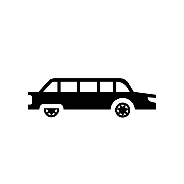 Ikon Limusin Konsep Logo Trendy Limousine Pada Latar Belakang Putih - Stok Vektor