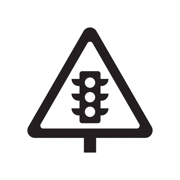 Feux Signalisation Icône Feux Circulation Mode Signe Logo Concept Sur — Image vectorielle