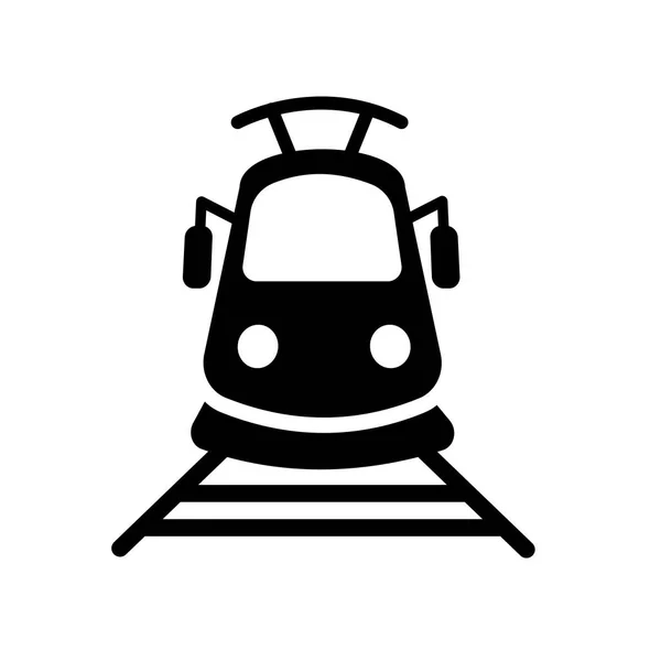 Icône Rail Léger Concept Logo Light Rail Tendance Sur Fond — Image vectorielle