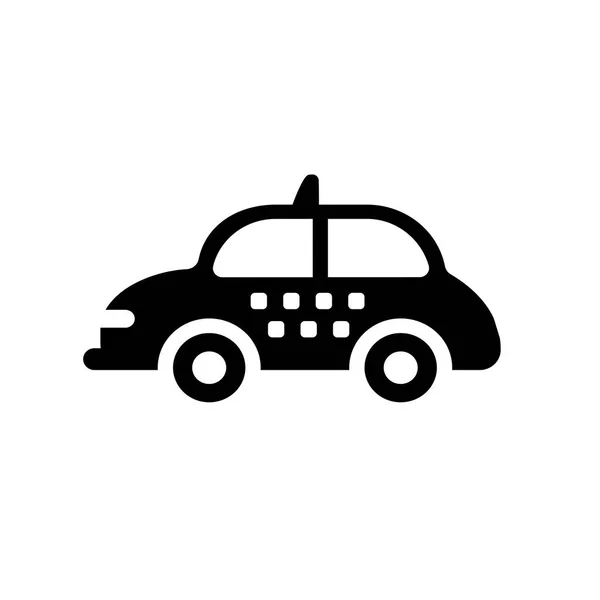 Taksi Simgesi Son Moda Taksi Logo Kavramı Ulaşım Koleksiyonundan Beyaz — Stok Vektör