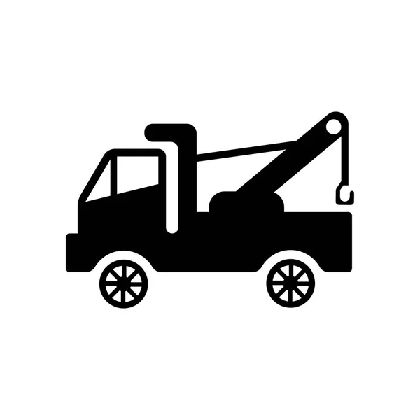 Ícone Reboque Conceito Logotipo Caminhão Reboque Moda Fundo Branco Coleção — Vetor de Stock