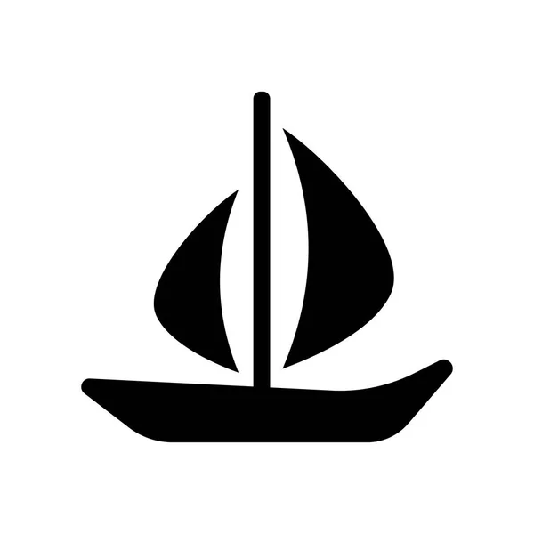 Ícono Yawl Concepto Logotipo Yawl Moda Fondo Blanco Colección Transportation — Archivo Imágenes Vectoriales