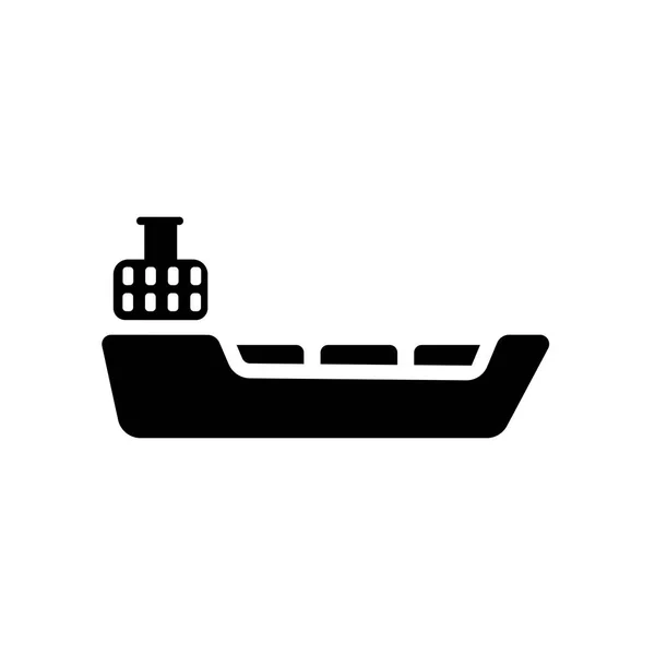 Icono Del Petrolero Concepto Logotipo Moda Tanker Sobre Fondo Blanco — Vector de stock