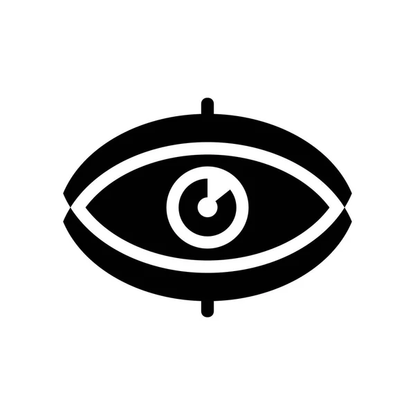 Icona Dell Occhio Concetto Logo Trendy Eye Sfondo Bianco Della — Vettoriale Stock