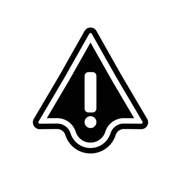 Icône Avertissement Concept Logo Trendy Warning Sur Fond Blanc Collection — Image vectorielle