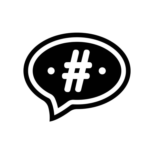 Hashtag Pictogram Trendy Hashtag Logo Concept Witte Achtergrond Uit Collectie — Stockvector