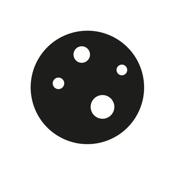 Icona Della Luna Piena Trendy Concetto Del Logo Full Moon — Vettoriale Stock