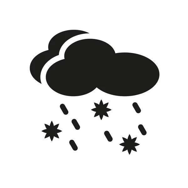 Ícone Manga Conceito Logotipo Trendy Sleet Fundo Branco Coleção Weather —  Vetores de Stock