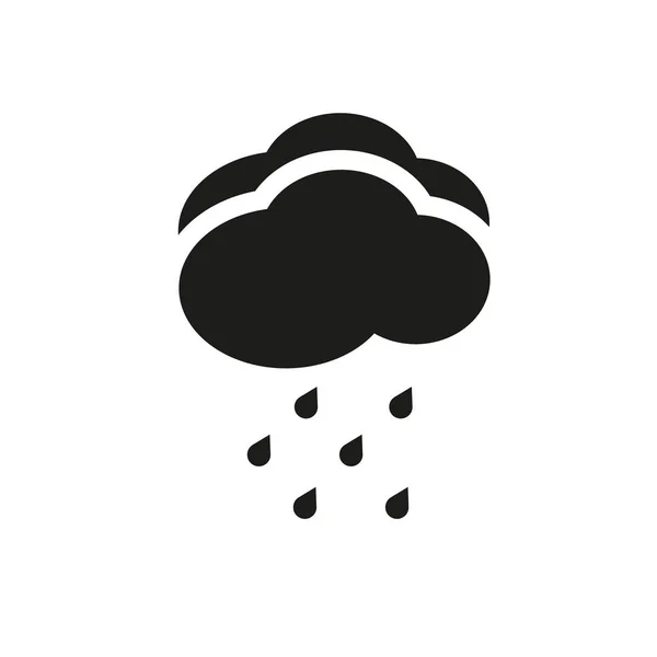 霧雨のアイコン 天気コレクションから白い背景のトレンディな霧雨ロゴのコンセプト Web アプリ 携帯アプリ 印刷媒体での使用に適しています — ストックベクタ