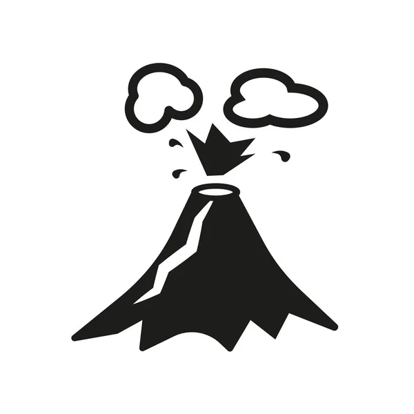 噴火のアイコン 天気コレクションから白い背景のトレンディな噴火ロゴのコンセプト Web アプリ 携帯アプリ 印刷媒体での使用に適しています — ストックベクタ