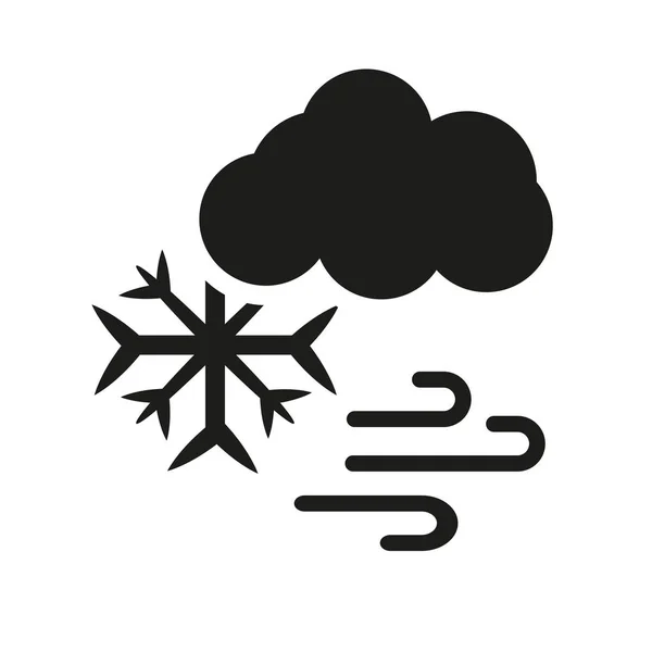 Sneeuw Stormen Pictogram Trendy Sneeuw Stormen Logo Concept Witte Achtergrond — Stockvector