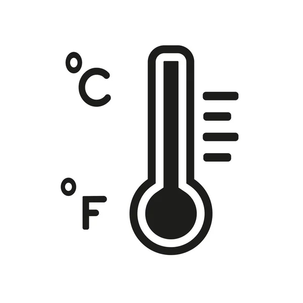 Thermometer Pictogram Trendy Thermometer Logo Concept Witte Achtergrond Uit Collectie — Stockvector