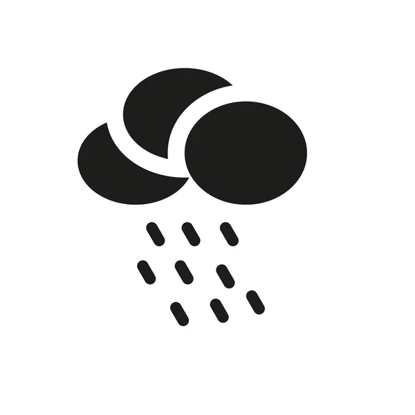 Ícone Dia Chuvoso Conceito Logotipo Trendy Rainy Day Fundo Branco —  Vetores de Stock