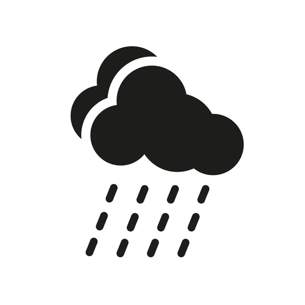 Icono Del Aguacero Concepto Logotipo Trendy Downpour Sobre Fondo Blanco — Archivo Imágenes Vectoriales