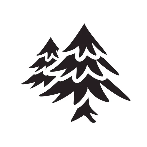 Spar Pictogram Trendy Fir Logo Concept Witte Achtergrond Uit Wintercollectie — Stockvector