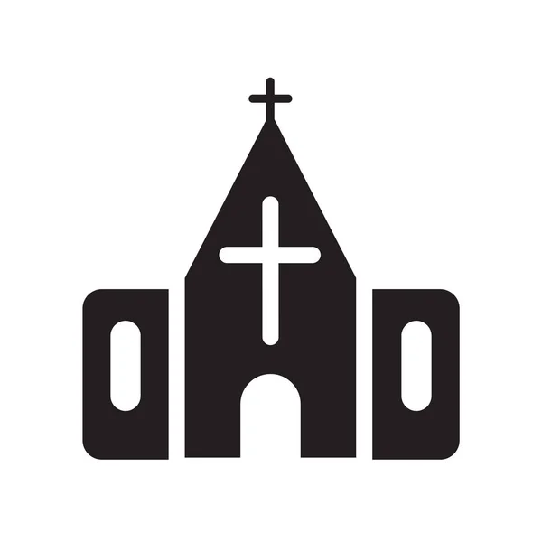 Піктограма Каплиці Концепція Логотипу Fashion Chapel Білому Тлі Колекції Winter — стоковий вектор