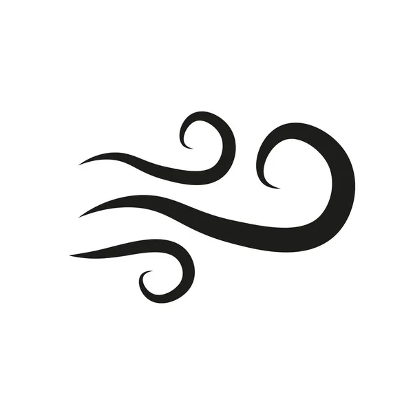 Windsymbol Trendiges Wind Logo Konzept Auf Weißem Hintergrund Aus Der — Stockvektor