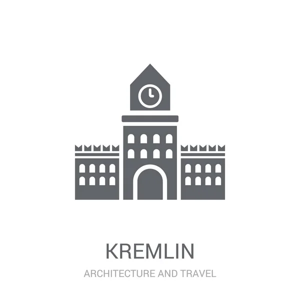 Ícone Kremlin Conceito Logotipo Moderno Kremlin Fundo Branco Coleção Arquitetura —  Vetores de Stock