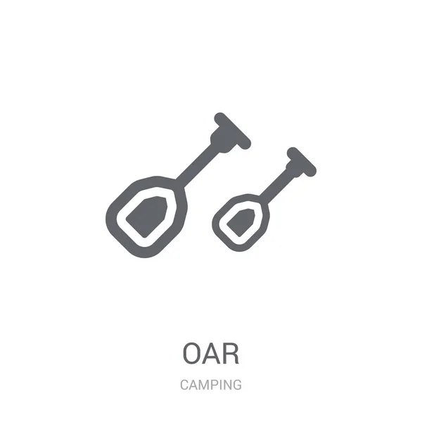 Pictograma Oar Conceptul Logo Ului Trendy Oar Fundal Alb Din — Vector de stoc