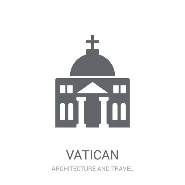 Icône Vatican Concept Tendance Logo Vatican Sur Fond Blanc Collection — Image vectorielle