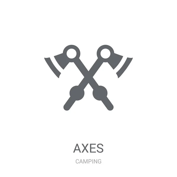 Icono Ejes Concepto Logotipo Trendy Axes Sobre Fondo Blanco Colección — Vector de stock