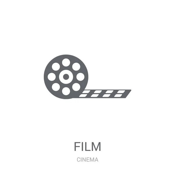 Icona Del Film Trendy Film Logo Concept Sfondo Bianco Della — Vettoriale Stock