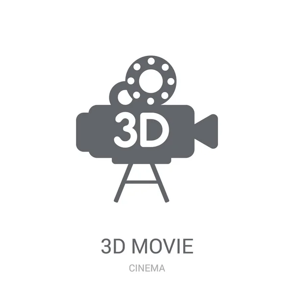 Icône Film Concept Logo Trendy Movie Sur Fond Blanc Collection — Image vectorielle