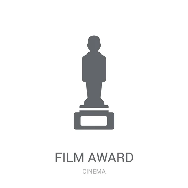 Film Award Ikonra Trendi Film Award Embléma Koncepció Fehér Háttér — Stock Vector
