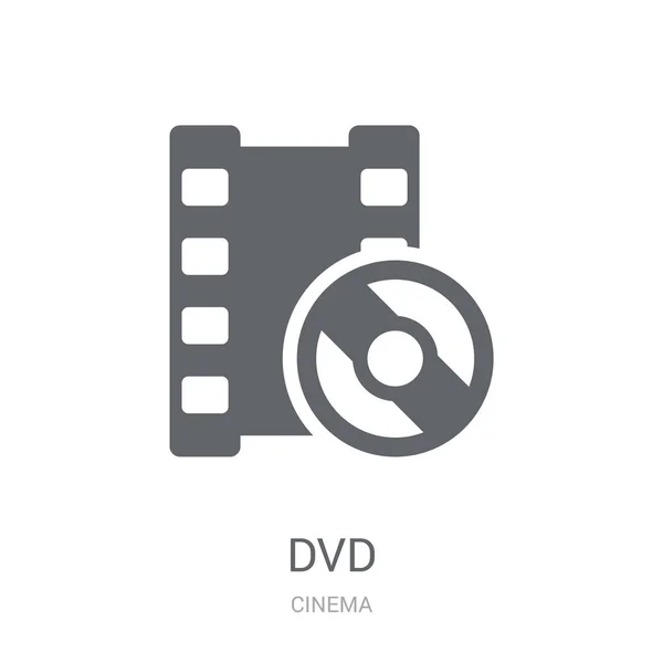 Dvd Icon Концепция Логотипа Trendy Dvd Белом Фоне Коллекции Кинотеатра — стоковый вектор