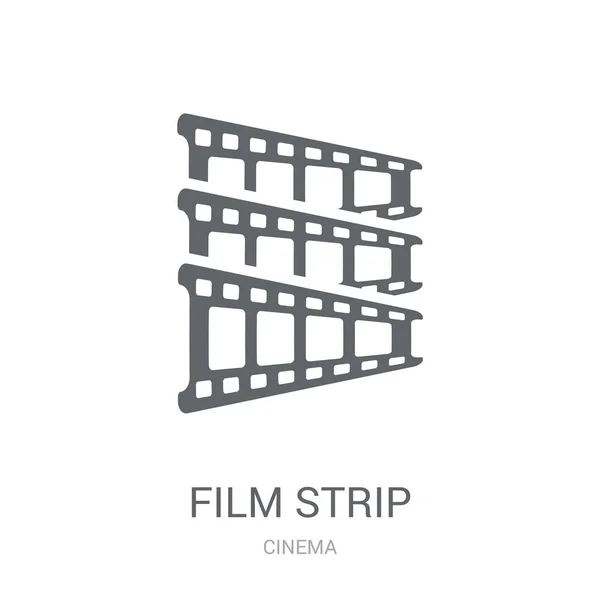 Icono Tira Película Concepto Logo Trendy Film Strip Sobre Fondo — Vector de stock