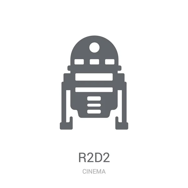 Иконка R2D2 Концепция Логотипа Trendy R2D2 Белом Фоне Коллекции Cinema — стоковый вектор