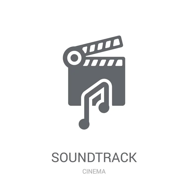 Soundtrack Ikone Trendiges Soundtrack Logo Konzept Auf Weißem Hintergrund Aus — Stockvektor