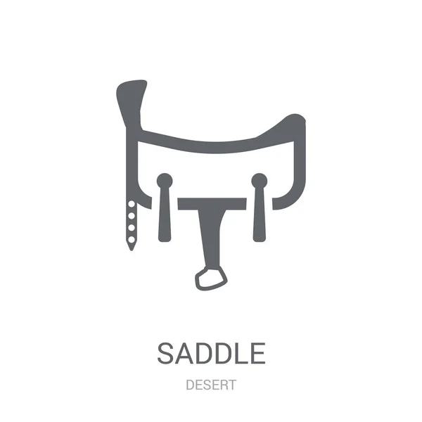 Saddle Icon Trendy Saddle Logo Concept White Background Desert Collection — Stock Vector