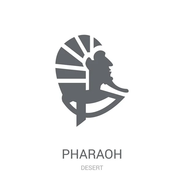 Pharaoh Icon Trendy Pharaoh Logo Concept White Background Desert Collection — Stock Vector