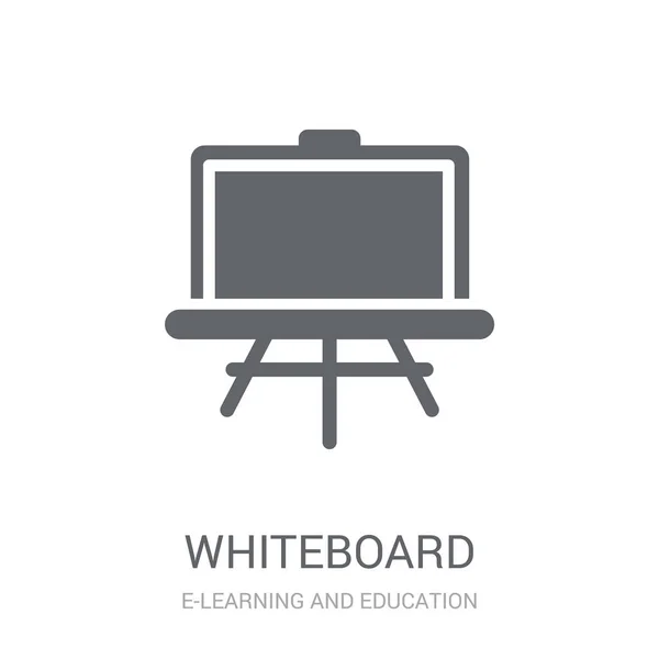 Whiteboard Symbol Trendiges Whiteboard Logo Konzept Auf Weißem Hintergrund Aus — Stockvektor