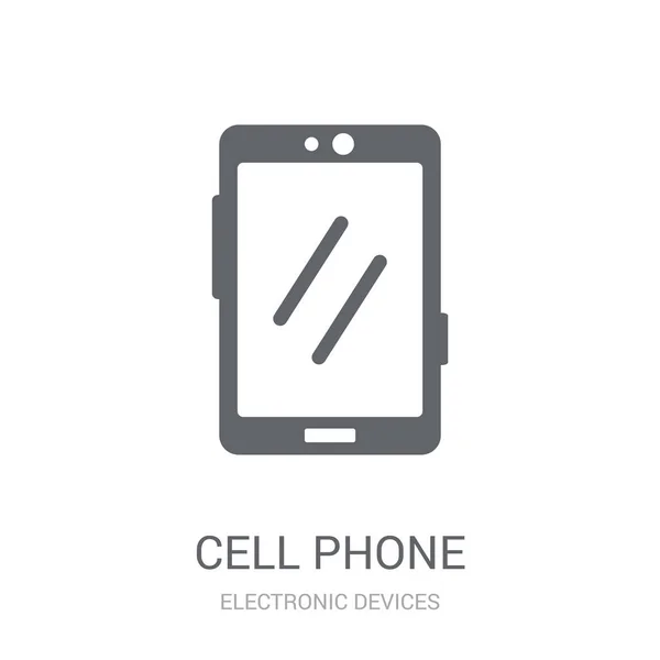 Cep Telefonu Simgesi Son Moda Cep Telefonu Logo Kavramı Elektronik — Stok Vektör