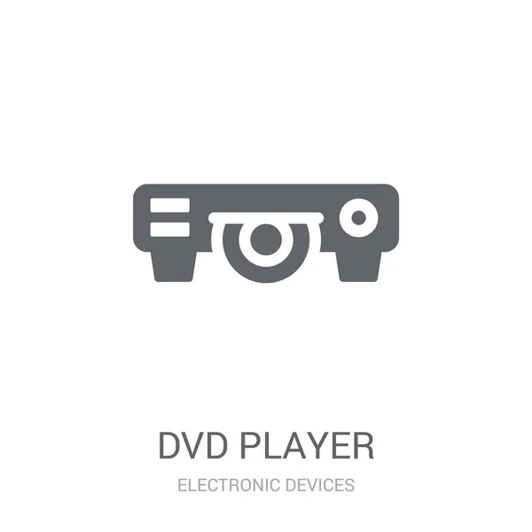 Значок Dvd Player Теплая Концепция Логотипа Dvd Player Белом Фоне — стоковый вектор