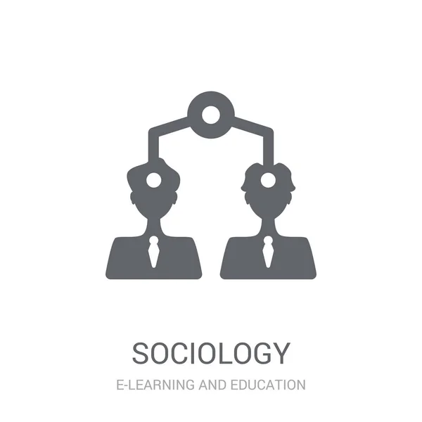 Icono Sociología Concepto Logotipo Trendy Sociology Sobre Fondo Blanco Colección — Archivo Imágenes Vectoriales