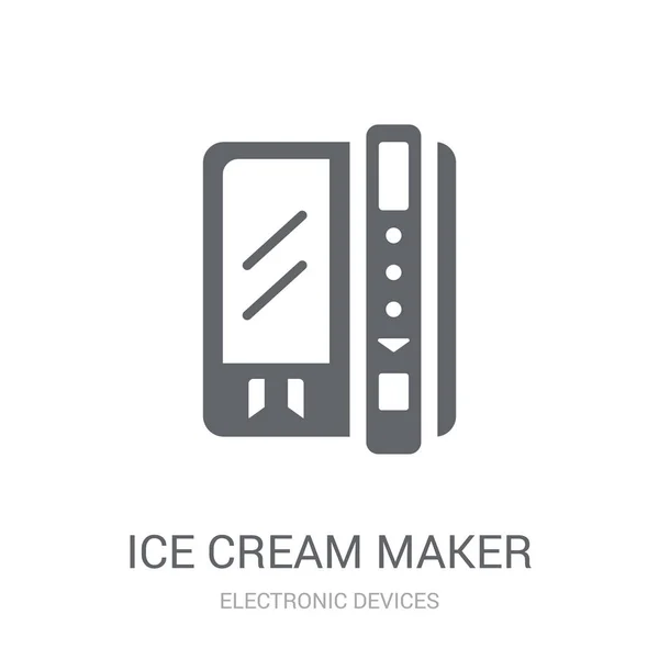 Икона Производителя Мороженого Современная Концепция Логотипа Производителя Мороженого Белом Фоне — стоковый вектор